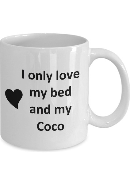 Coco Lover Kupa - Kedi Köpek Kuş Evcil Hayvan Adı - Love My Coco Adım Kahve - Ingilizce Kupa fiyatları