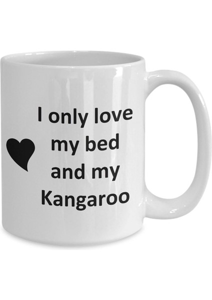 Komik Kanguru Sevgilisi Kupa - Pet - Love My Kanguru Kahve Fincanı- Ingilizce Kupa Bardak