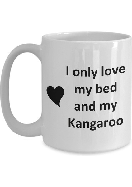 Komik Kanguru Sevgilisi Kupa - Pet - Love My Kanguru Kahve Fincanı- Ingilizce Kupa Bardak modelleri
