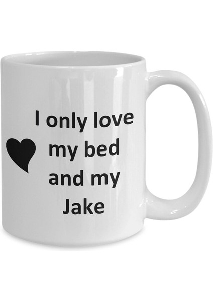 Jake Lover Kupa - Kedi Köpek Kuş Evcil Hayvan Adı - Love My Jake Adı Kahve Ingilizce Kupa
