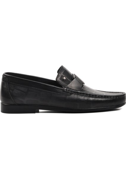 Pierre Cardin 25104 Siyah Deri Erkek Loafer Ayakkabı