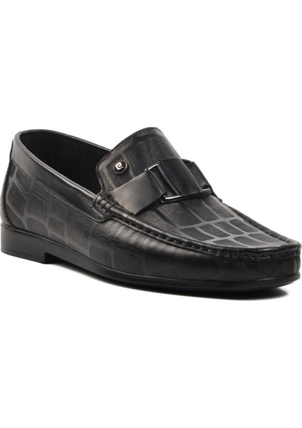 Pierre Cardin 25104 Siyah Deri Erkek Loafer Ayakkabı