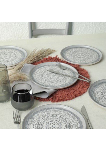 Stone Nordic Pasta Tabağı 22 cm 6 Adet 21426