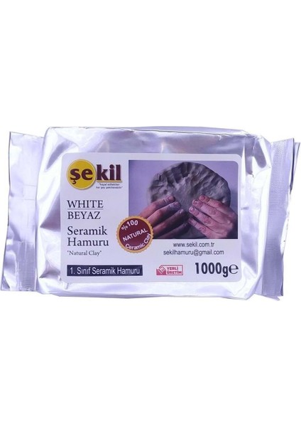 1000 gr Seramik Hamuru Beyaz