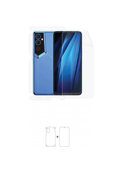 Tecno Pova Neo 2 Ön, Arka ve Yan 360 Derece Tam Kaplama Poliüretan Film