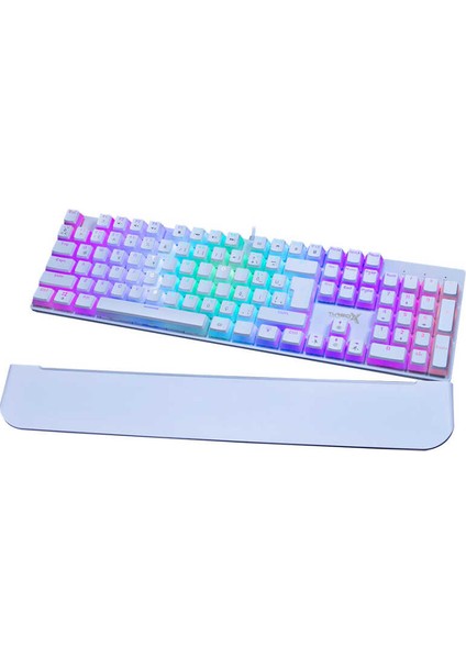 TR-MK10PD Pudding Tuşlu Bilek Destekli Blue Switch Rgb Beyaz Oyuncu Mekanik Klavye modelleri