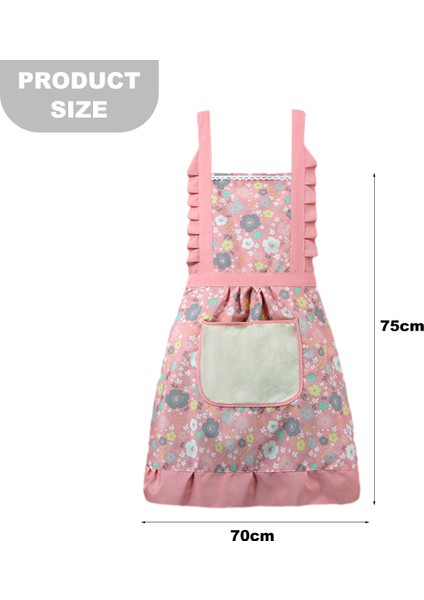 3 Parça Yemek Önlüğü - Cepli Su Geçirmez Kanvas Önlük - Pembe (Yurt Dışından) fiyatları