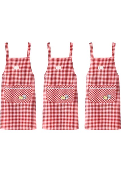 3'lü Ev Nefes Alabilen Bel Önlüğü-Chaoyang Izgara Kedi Yavrusu-Kırmızı (Yurt Dışından)