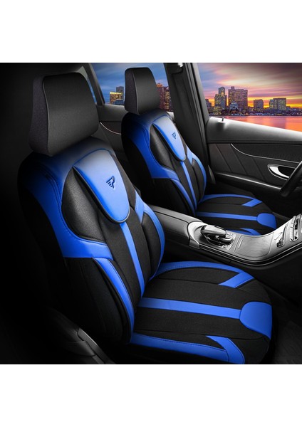 Panda Kapadokya Serisi Jakar Kumaş Oto Koltuk Kılıfı - Tam Set