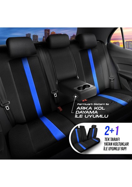 Panda Kapadokya Serisi Jakar Kumaş Oto Koltuk Kılıfı - Tam Set fiyatları