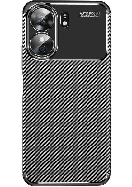 Xiaomi Poco C65 Kılıf Negro Karbon Kamera Korumalı Silikon Lüx Siyah