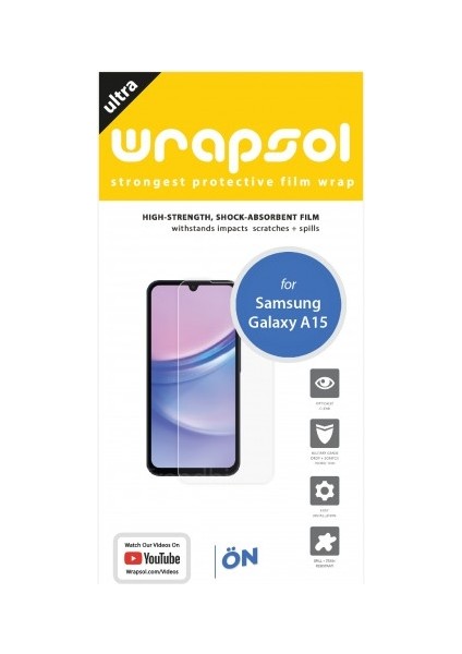 Samsung Galaxy A15 Ekran Koruyucu Poliüretan Film