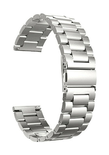 Casestreet Honor Watch 4 Pro Kordon Metal Sıralı Kordon Krd 04 Gümüş