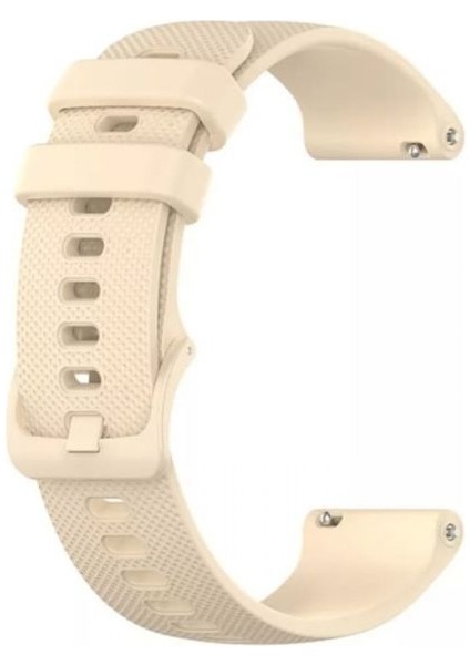 Amazfit Cheetah Pro Kordon Benekli Kancalı Silikon Bej