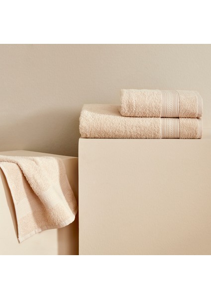 Soft Touch %100 Pamuk 70X140 cm Havlu Bej fırsatları