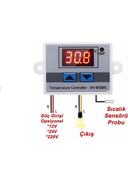 XH-W3001 Termostat 220 Volt fiyatları