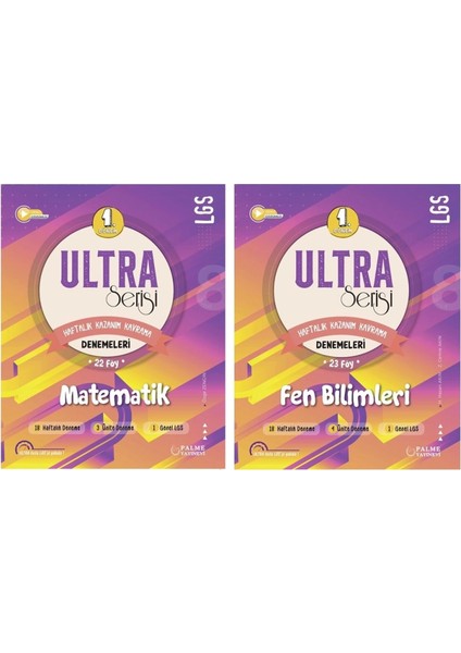 LGS 8. Sınıf Ultra Serisi 1. Dönem Matematik ve Fen Bilimleri Denemeleri