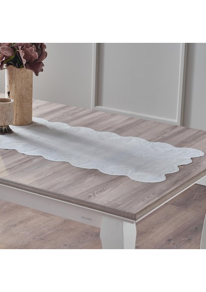 Elizya Runner 45X150CM - Beyaz