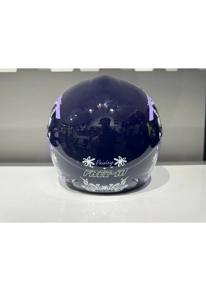 Kask Free-M 601 Çenesiz Mor Flower