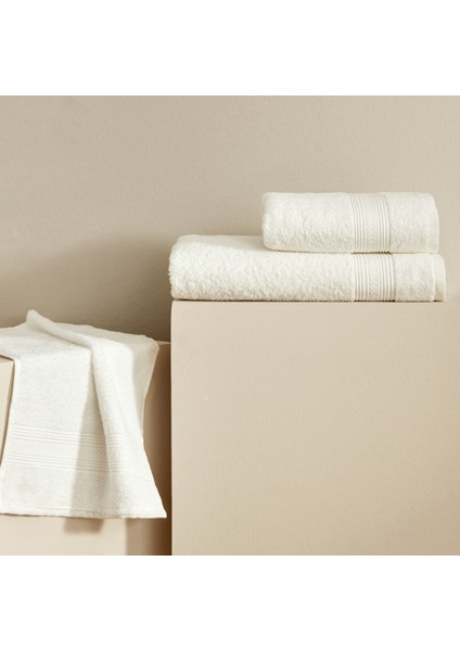 Soft Touch %100 Pamuk 70X140 cm Havlu Offwhite modelleri