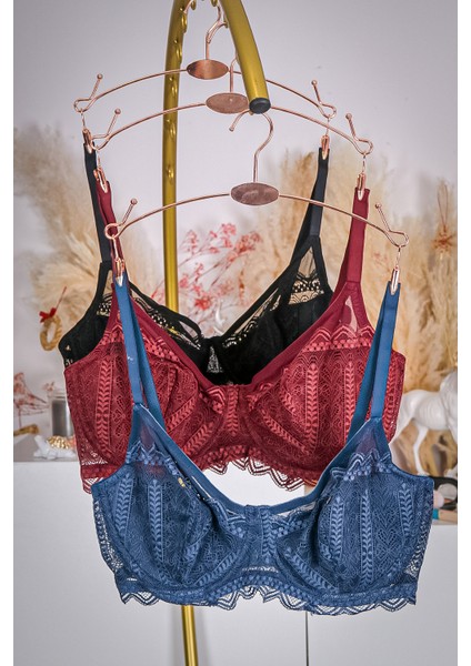 Mavi Balenli Bra