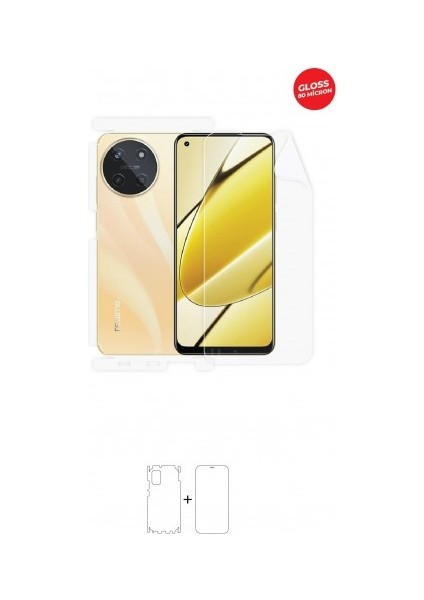 Realme 11 4g Ön, Arka ve Yan 360 Derece Tam Kaplama Tpu Film