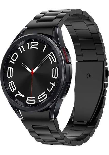 Samsung Galaxy Watch 6 Classic 43MM Kordon Aparatlı Metal Sıralı Kordon Krd 04 Siyah fiyatları