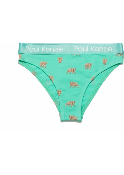 Paul Kenzie Desenli Kadın Slip Külot – Eco Characters – Elephantastic