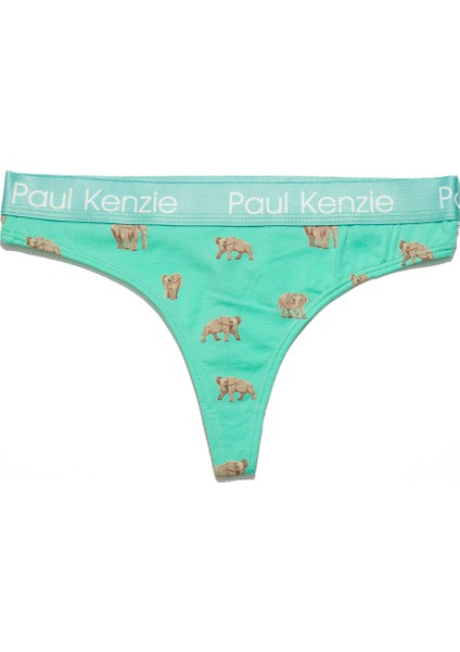 Paul Kenzie Desenli Kadın String Külot – Eco Characters – Elephantastic