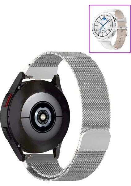 Huawei Watch Gt3 Pro 43MM Seramik Uyumlu Kordon Hasır Metal Örgü Mıknatıslı Milano Kayış fiyatları
