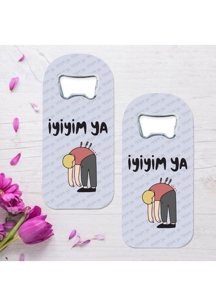 2'li Iyiyim Yaa Özel Tasarımlı Oval Uzun Açacaklı Magnet