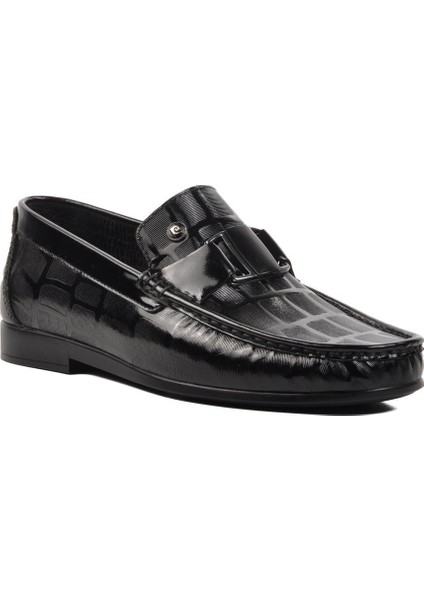 Pierre Cardin 25104 Siyah Rugan Deri Erkek Loafer Ayakkabı