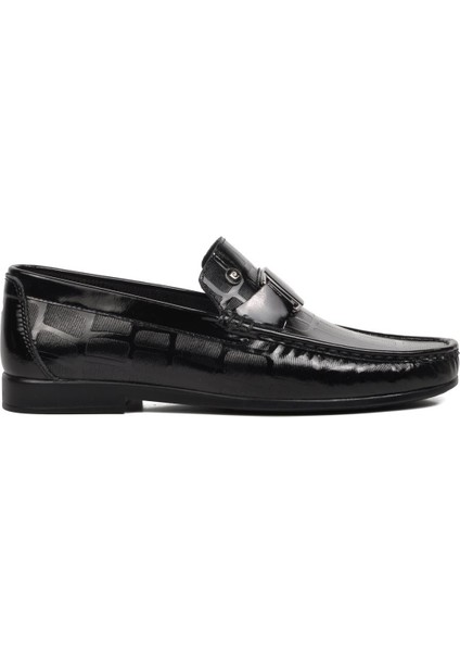 Pierre Cardin 25104 Siyah Rugan Deri Erkek Loafer Ayakkabı