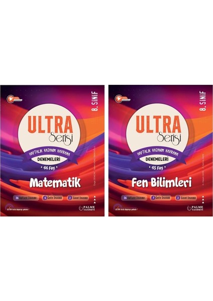 LGS 8. Sınıf Ultra Serisi Matematik ve Fen Bilimleri Denemeleri