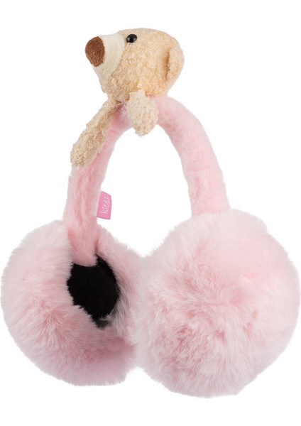 Arıcı Store Yeni Sezon Pufuduk Peluş Katlanabilen Açık Pembe Rengi Çocuk Kulaklık
