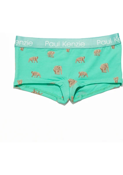 Paul Kenzie Desenli Kadın Boyshort Külot – Eco Characters – Elephantastic