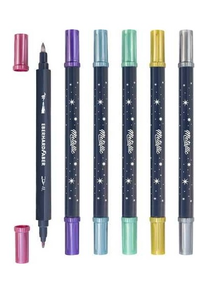 Metalik Markör Duo 6lı fiyatları