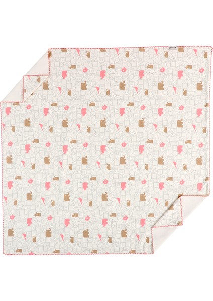 Fil ve Gergedan Pazen Battaniye 95081 Pembe