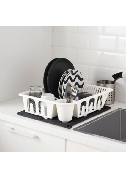 Bulaşık Kurutma Örtüsü Nysköljd Ikea, Koyu Gri