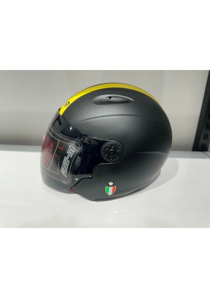 Kask Free-M 601 Çenesiz Siyah/sarı