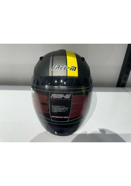 Kask Free-M 601 Çenesiz Siyah/sarı fiyatları