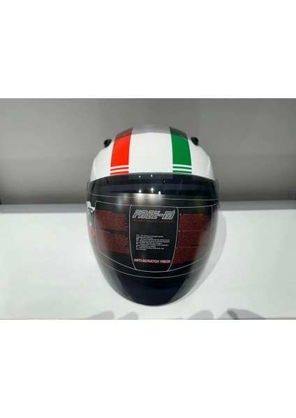 Kask Free-M 601 Çenesiz Beyaz Italy