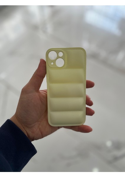 Apple iPhone 14 Uyumlu Şişme Puffer Silikon Telefon Kılıfı