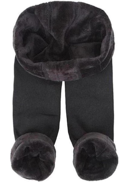 Ermal Unisex Orjinal Siyah Toparlayici Rahat Sıcak Tutan Peluş Likralı Günlük Esnek Kışlık Tayt fiyatları