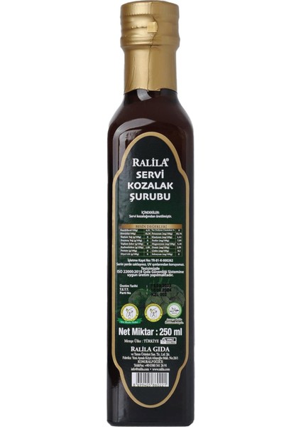 Tyche Ralila Servi Kozalak Şurubu 250 ml