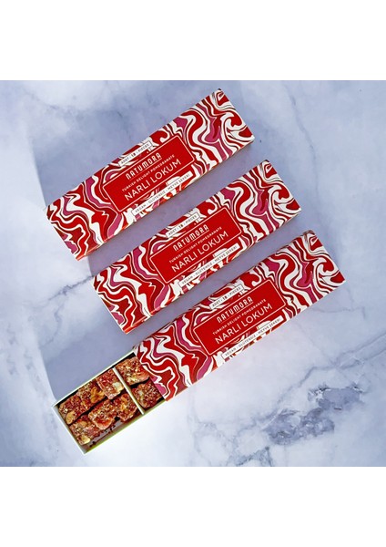 Narlı & Bademli Lokum 180G (Şeker İlavesiz, Organik İçerikli) modelleri