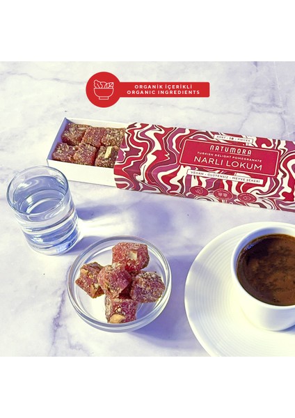 Narlı & Bademli Lokum 180G (Şeker İlavesiz, Organik İçerikli) fırsatları