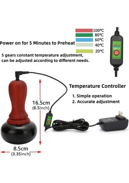 Elektrikli Vücut Masajı,sıcaklık Kontrollü, Doğal Sıcak Taşlar,