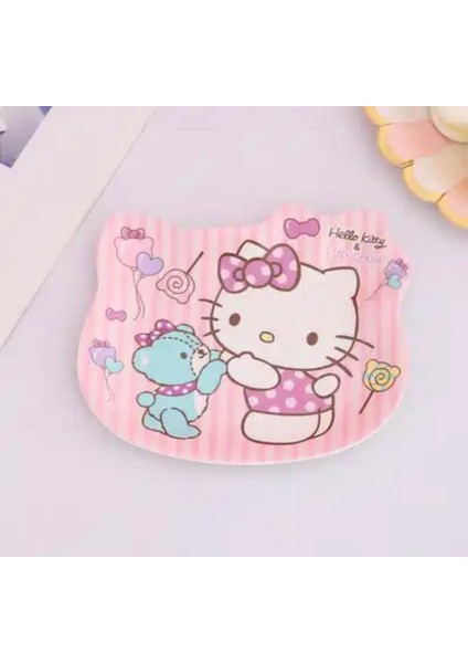 Hello Kitty ve Ayıcık Mini Melamin Çok Amaçlı Tabak Model 3