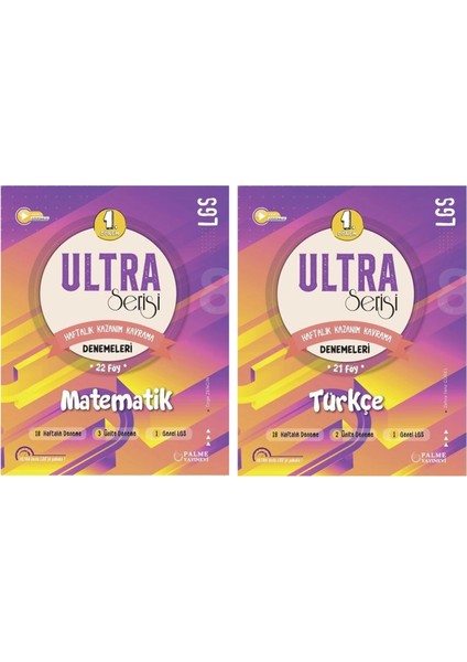 LGS 8. Sınıf Ultra Serisi 1. Dönem Matematik ve Türkçe Denemeleri